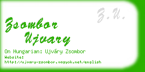 zsombor ujvary business card